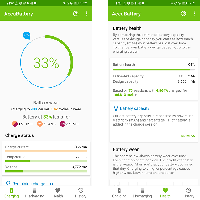 AccuBattery is very useful if you want to protect your battery