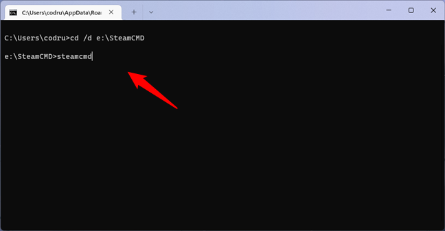 How to download, install, and use SteamCMD in Windows