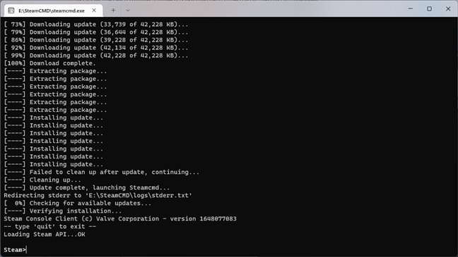 SteamCMD ·· Command-Line Steam Client (install Window$ games on Linux)