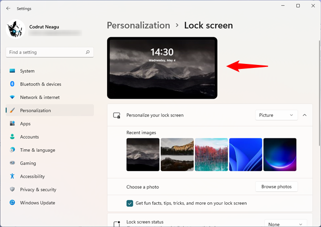 6 ways to change the Windows 11 Lock Screen wallpapers - Digital Citizen
