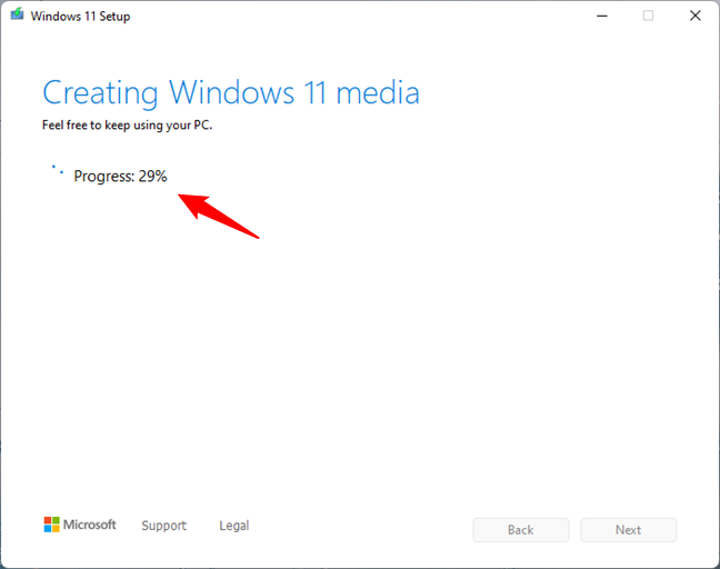 Creating the Windows 11 media