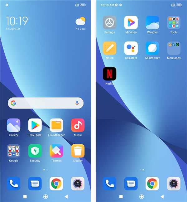 Apps installed on the Xiaomi 12