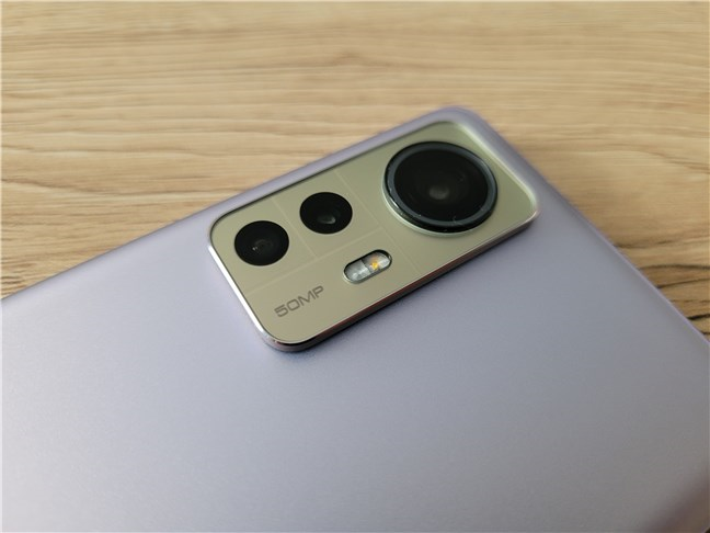 The main cameras system on the Xiaomi 12