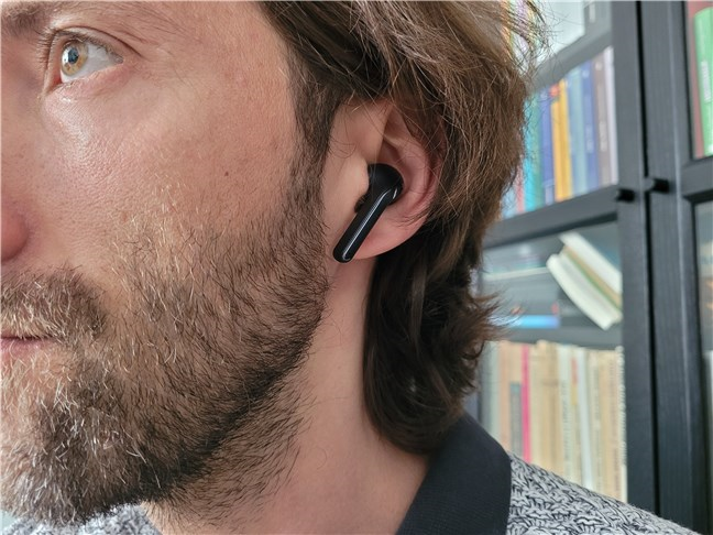 Wearing the Xiaomi Buds 3