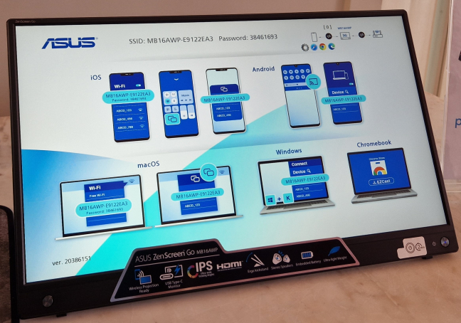 ASUS ZenScreen Go MB16AWP is both portable and useful