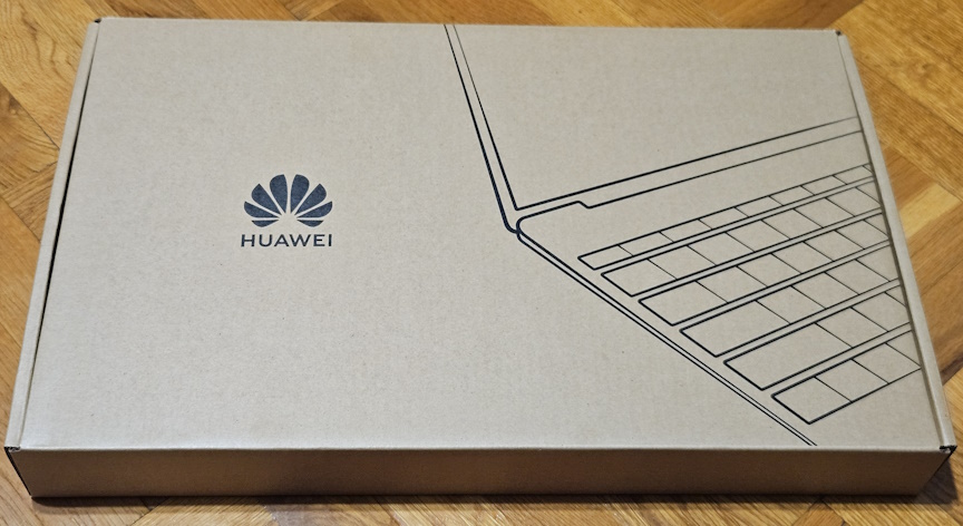 The packaging for HUAWEI MateBook D 16 2024