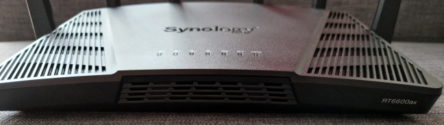 Synology RT6600ax seen from the front