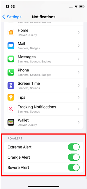 The types of alerts an iPhone can receive