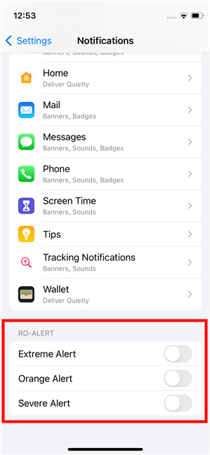 How to turn off emergency alerts on an iPhone