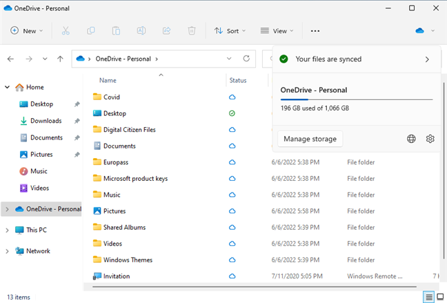 File Explorer is better integrated with OneDrive