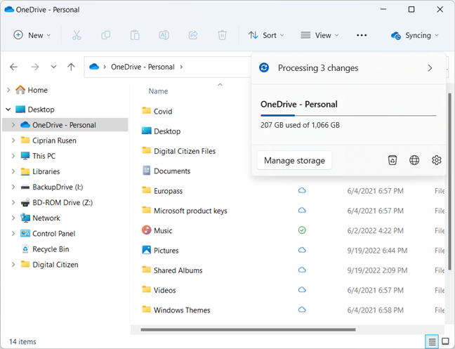 File Explorer is better integrated with OneDrive