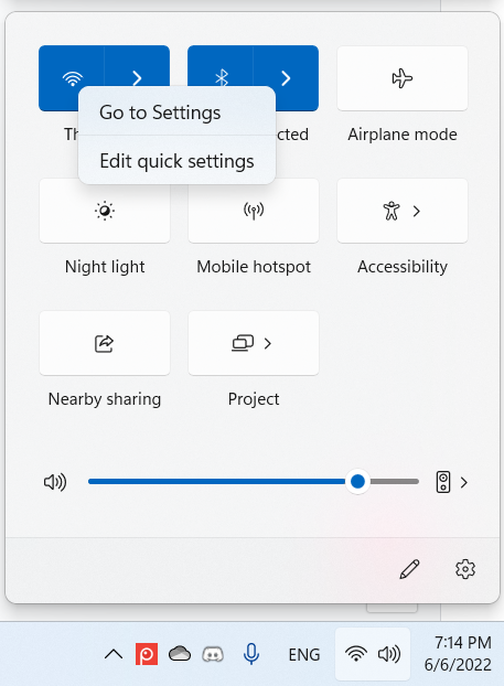 The Quick Settings are better in Windows 11 22H2