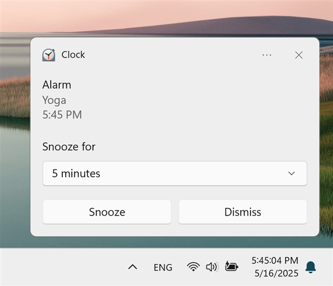 A banner for the Clock app in Windows 11