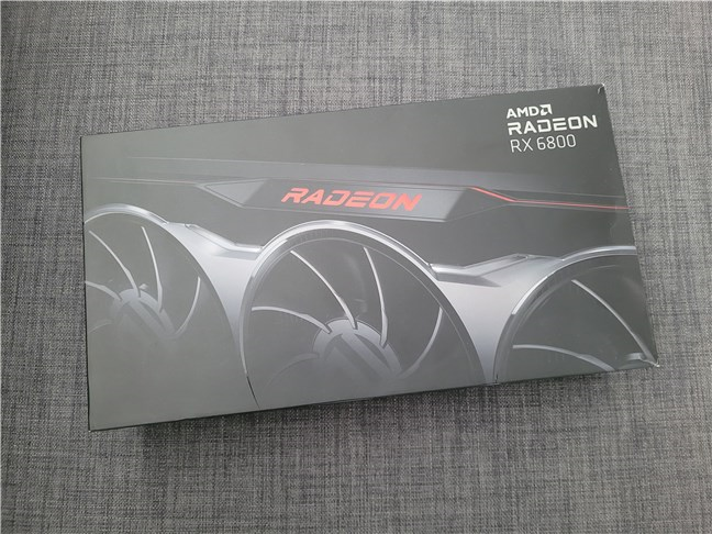 The box of the AMD Radeon RX 6800