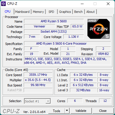 AMD Ryzen 5 5600 review