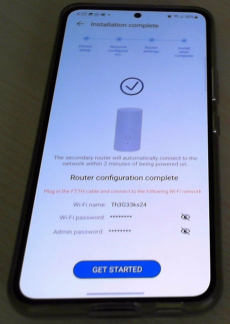 HUAWEI WiFi Mesh 3 is up and running