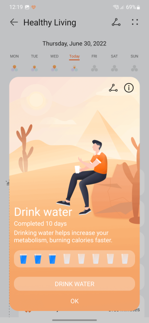 How much water did you drink today? Find out from Huawei Health