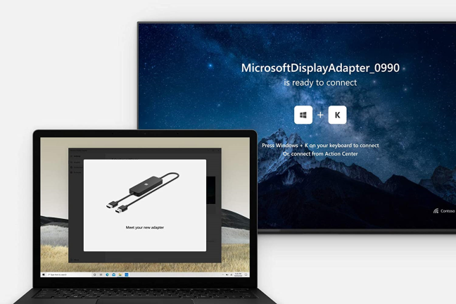 The Microsoft Wireless Display Adapter can turn any TV into a wireless display