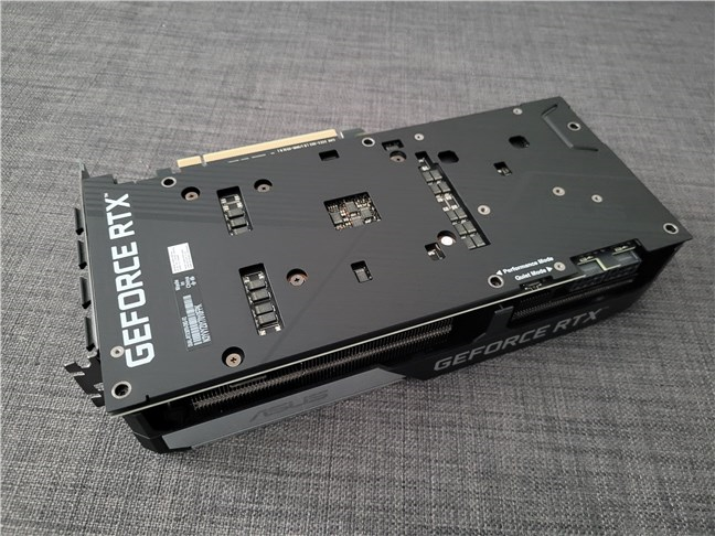 ASUS Dual GeForce RTX 3070 OC Edition has a metallic backplate