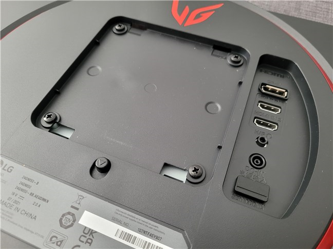 LG UltraGear 24GN650 is VESA-compatible
