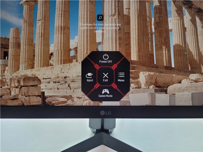OSD menu on the LG UltraGear 24GN650