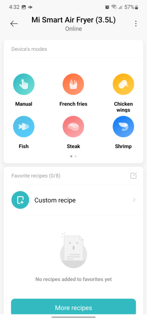 Choose a device mode or find more recipes