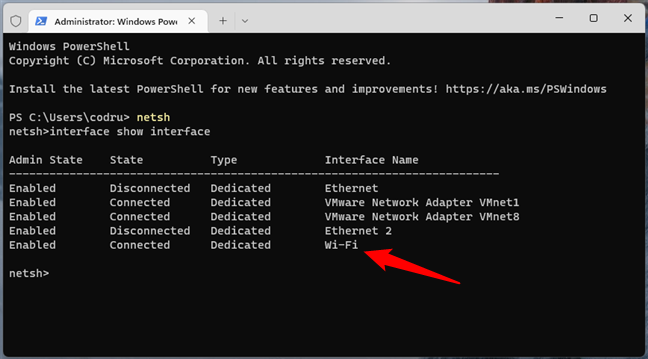 See network connections in command line