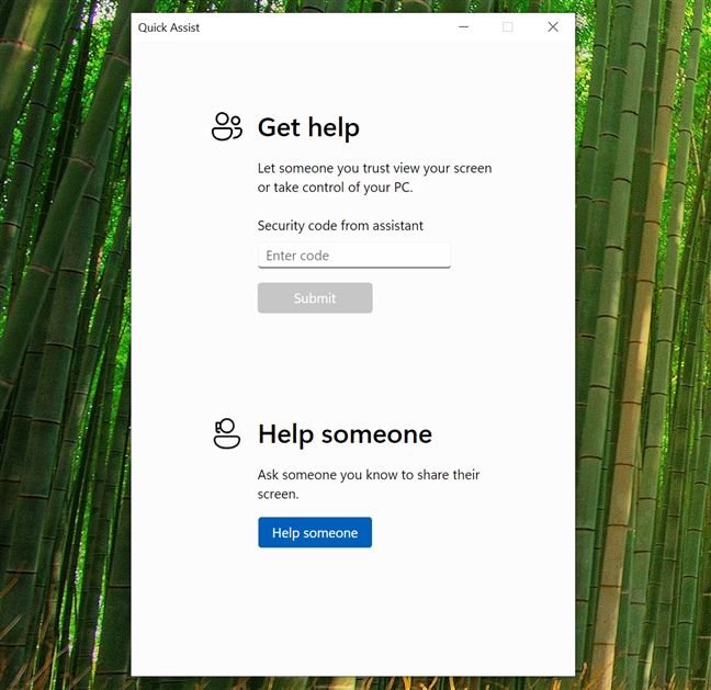 Microsoft's Quick Assist app in Windows 10