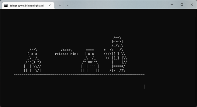 The Telnet Client in Windows 11