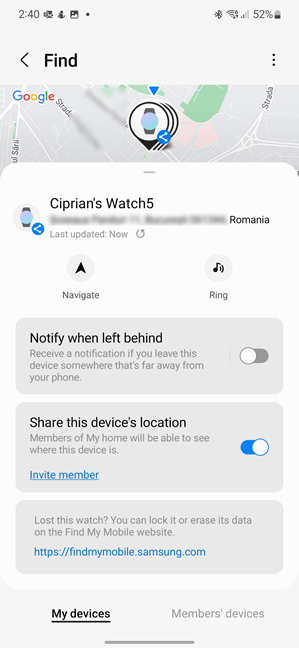 Find your lost Galaxy Watch 5 with SmartThings Find