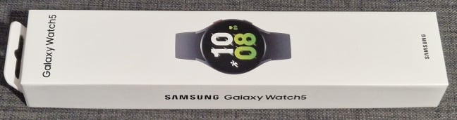 The packaging used for Samsung Galaxy Watch5