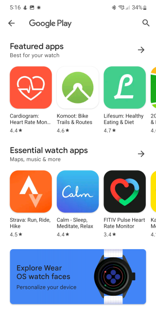 Wear OS 3 has a generous app ecosystem