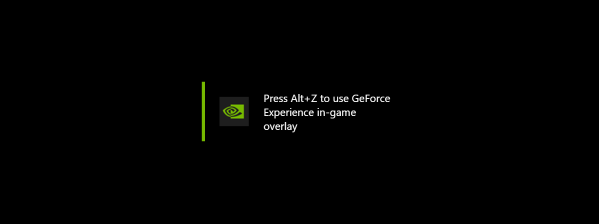 GeForce Experience in-game overlay