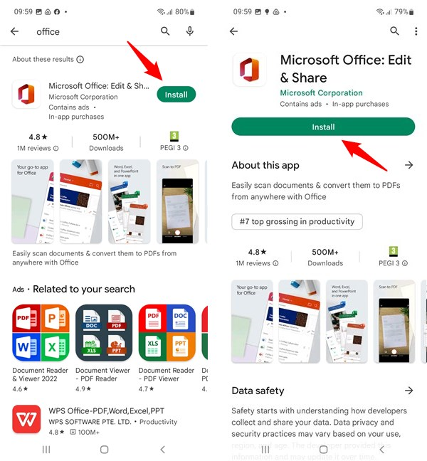 How do I use Microsoft Office on my smartphone or tablet?