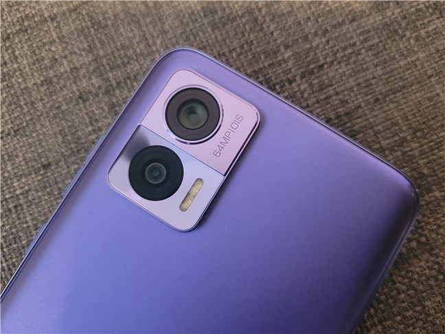 The main camera system on the Motorola Edge 30 Neo