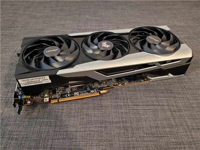 The Sapphire Nitro+ AMD Radeon RX 6750 XT is large