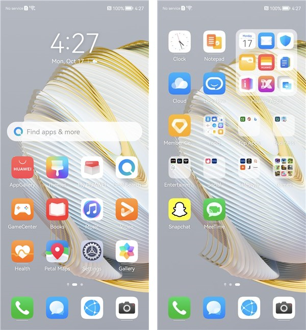 The apps bundled with the HUAWEI nova 10 