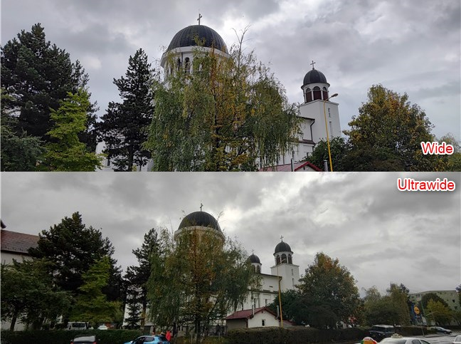 Wide vs. ultrawide camera photo comparison