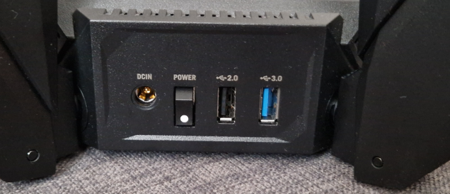 You get two USB ports: USB 3.2 Gen 1 and USB 2.0