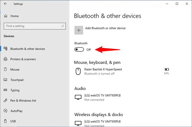 Turn on the Bluetooth option on your PC 