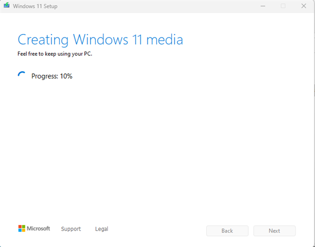 Windows 11 Media Creation Tool: Create a setup USB stick or ISO file