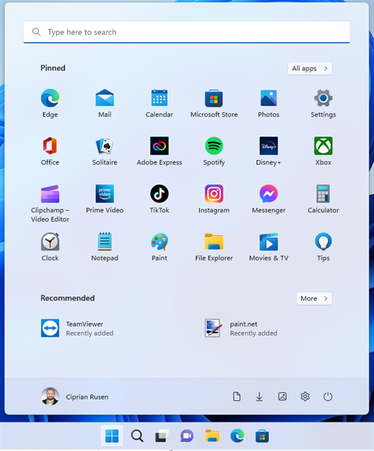 My improved Windows 11 Start Menu