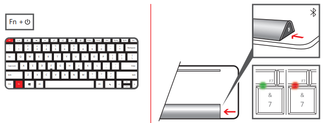 How to enter Bluetooth pairing mode on a Microsoft keyboard