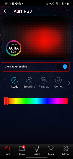 Aura RGB Enable