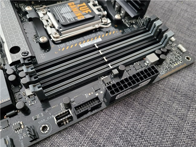 This motherboard uses DDR5 RAM only