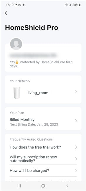 Details about your HomeShield Pro plan