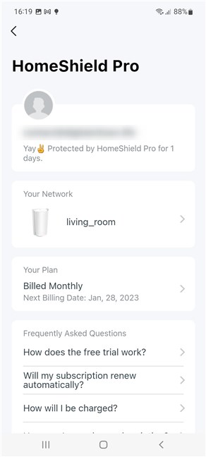 Details about your HomeShield Pro plan