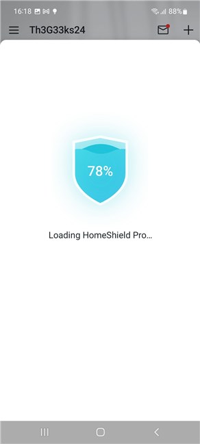Loading HomeShield Pro takes a couple of minutes