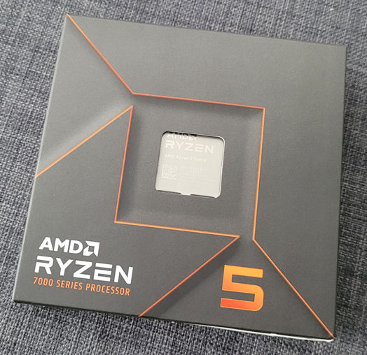The packaging for AMD Ryzen 5 7600X