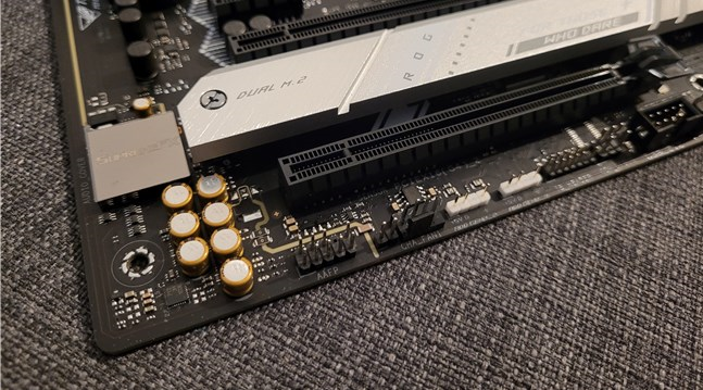 The audio chip on the motherboard
